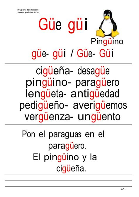 Palabras Con Gui - Palabras español españa