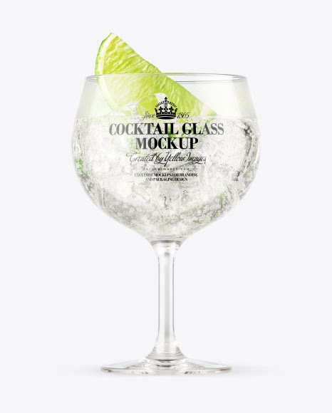Download Glass Cup Mockup Psd Free Gin Tonic Cocktail Glass Mockup In Cup Bowl Mockups On Yellow Yellowimages Mockups