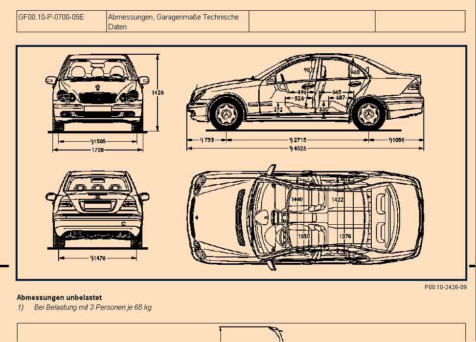 Schaltplan Mercedes W203