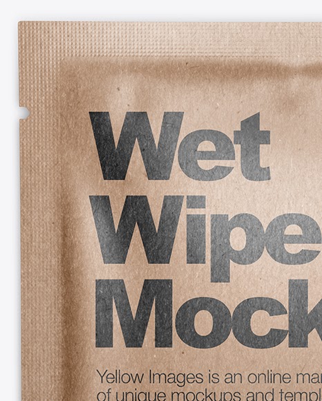 Download Glossy Wet Wipe Pack Mockup Top View Kraft Wet Wipe Pack Mockup Top View In Sachet Mockups On Yellow Matte Wet Wipe Pack Mock Yellowimages Mockups