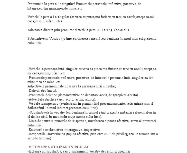 Marci Lexicogramaticale Ale Eului Liric  englshtjuw