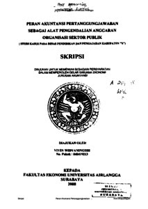 Skripsi Akuntansi Sektor Publik Kuantitatif Ide Judul Skripsi Universitas