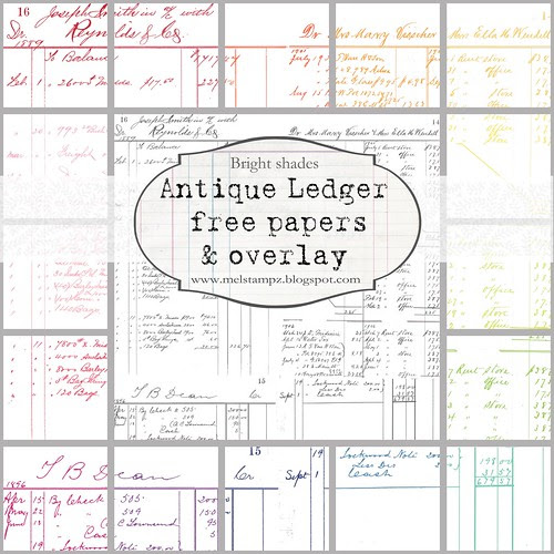 PREVIEW LEDGER B antique bright 12 inch mel stampz