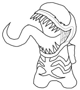 Kolorowanki Among Us Venom - Coloring and Drawing