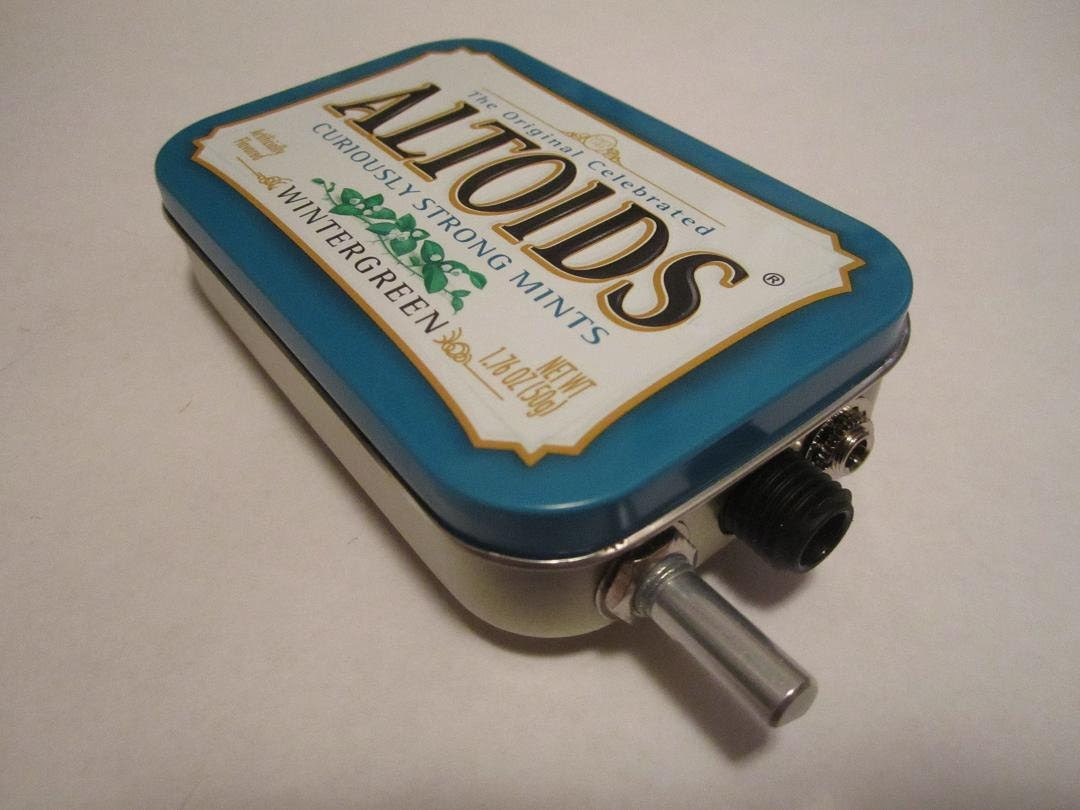 Portable Mint Tin Guitar Amp, Headphone Amp, MP3 Amp w/ Speaker, Volume Control, & 10X Gain (Wintergreen Altoids) - hesslerk Portable Mint Tin Guitar Amp, Headphone Amp, MP3 Amp w/ Speaker, Volume Control, & 10X Gain (Wintergreen Altoids) - hesslerk