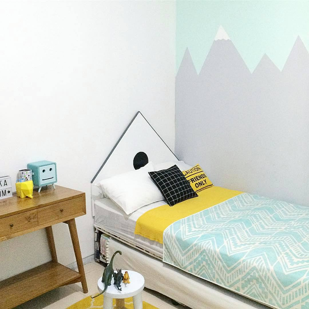 Gambar Lukisan Dinding Kamar Keren Gambar Barumu