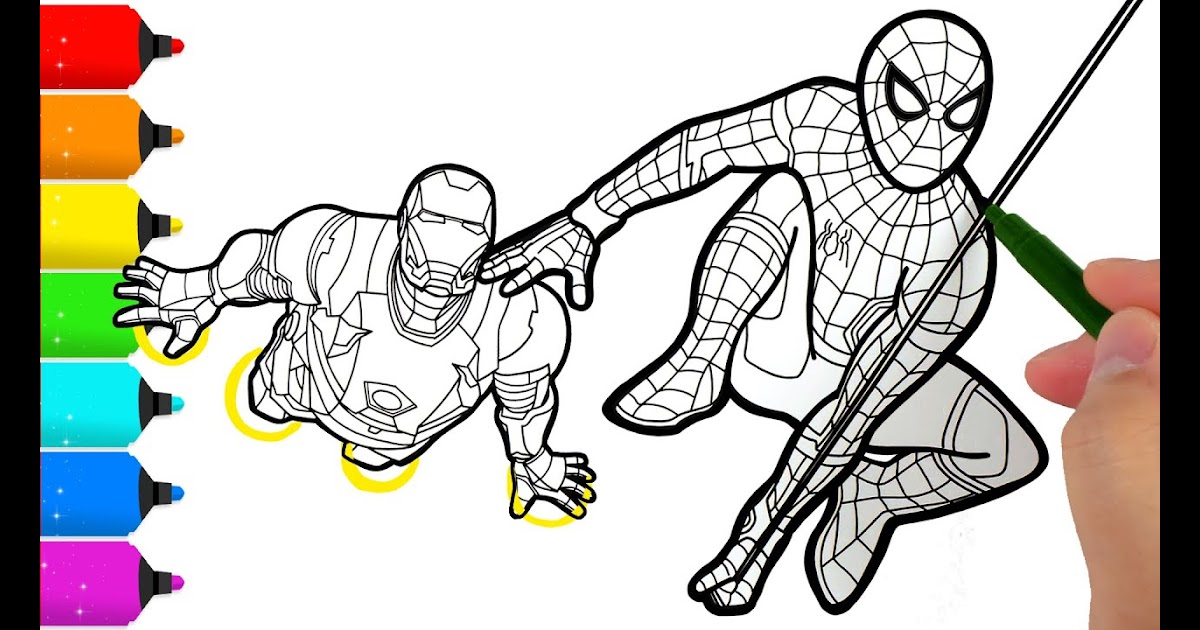 Spiderman And Iron Man Coloring Pages