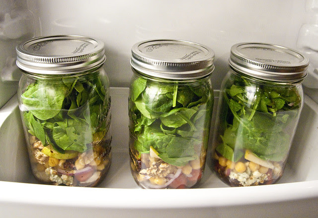 salad in a jar-in my fridge