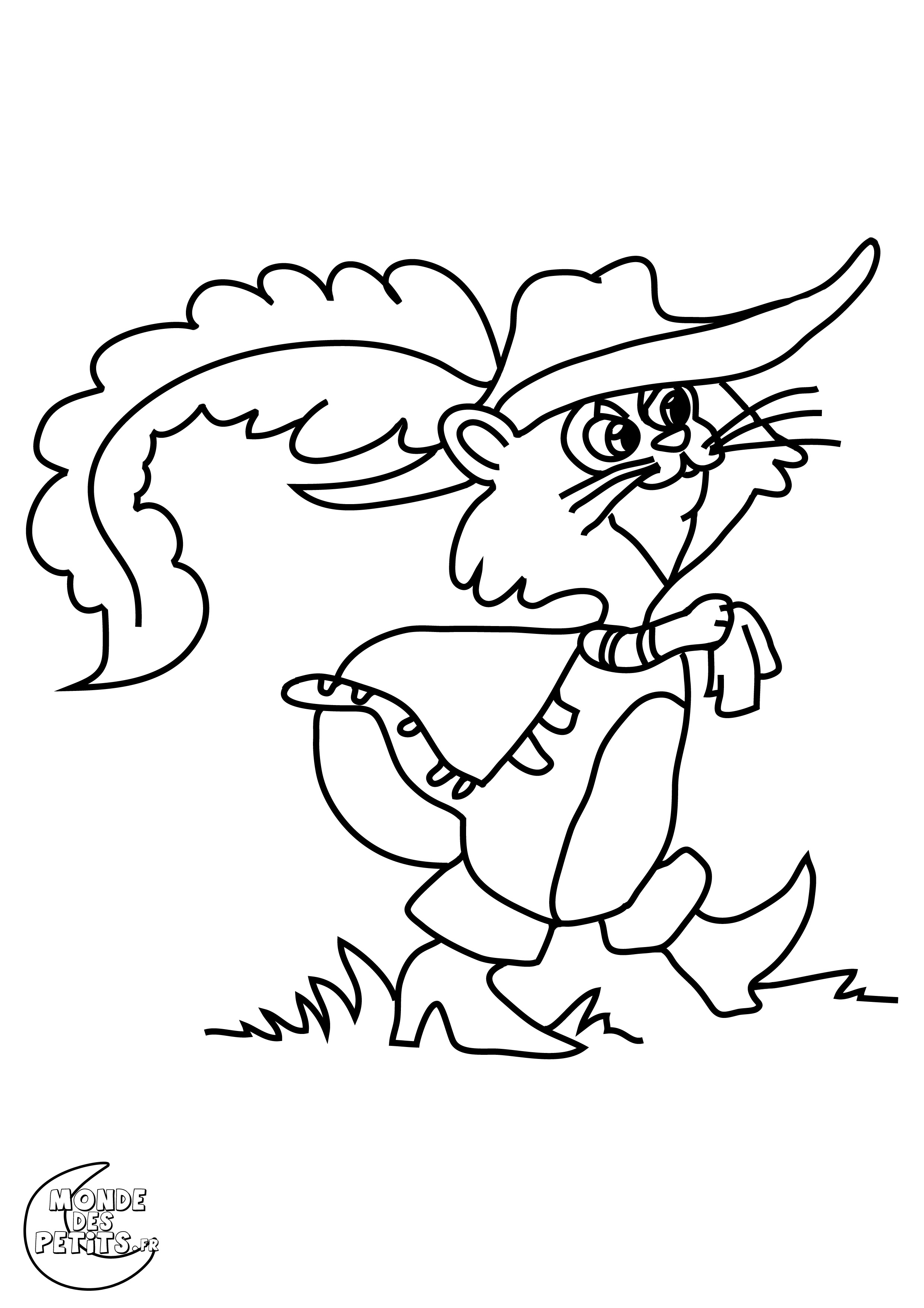 Le Chat Botte Coloriage | Des Milliers de Coloriage ...