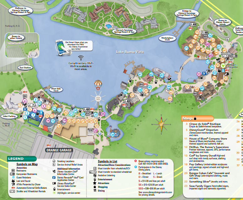 Updated Downtown Disney Map Includes New Stores Orlando Theme Park News