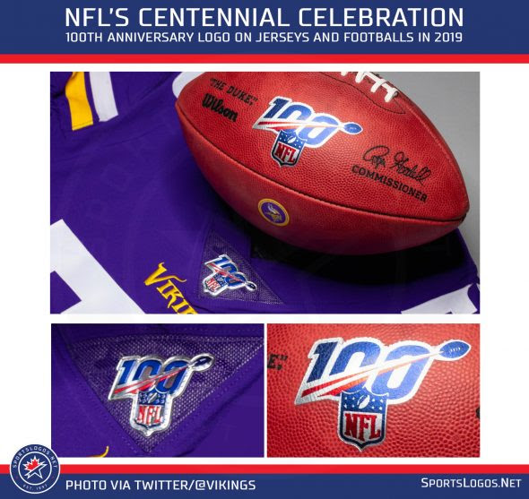 First Look at NFL 100 Jersey Patch and Football Chris Creamers SportsLogos.Net News and Blog First Look at NFL 100 Jersey Patch and Football Chris Creamers SportsLogos.Net News and Blog