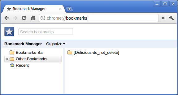 chrome bookmarks