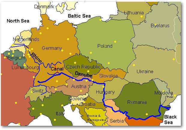 Maps: World Map Volga River