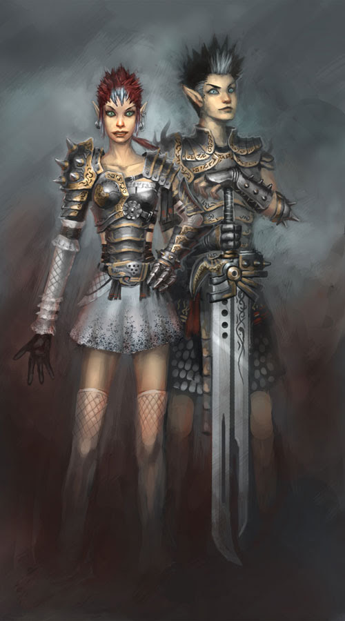 guild wars, concept art, armor, videogames