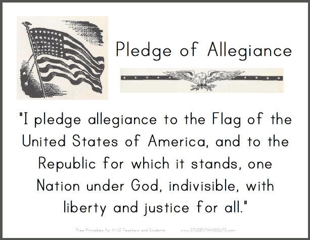 pledge-of-allegiance-words-for-kids-pledge-of-allegiance-pinterest