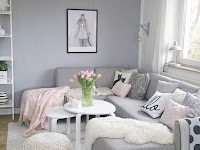 Wohnzimmer Ideen Grau Rosa