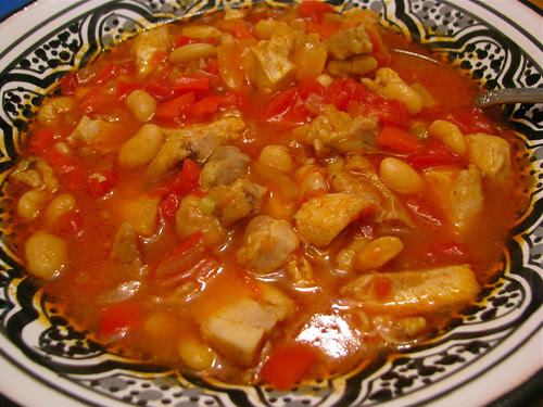 Chicken Chili Beans leftovers made into soup