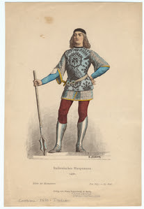 Italienischer Hauptmann, 1490. Digital ID: 811026. New York Public Library Italienischer Hauptmann, 1490. Digital ID: 811026. New York Public Library