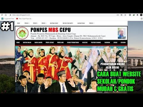 #1 Tutorial Cara Membuat Website Sekolah dan Pondok Pesantren Mudah dan