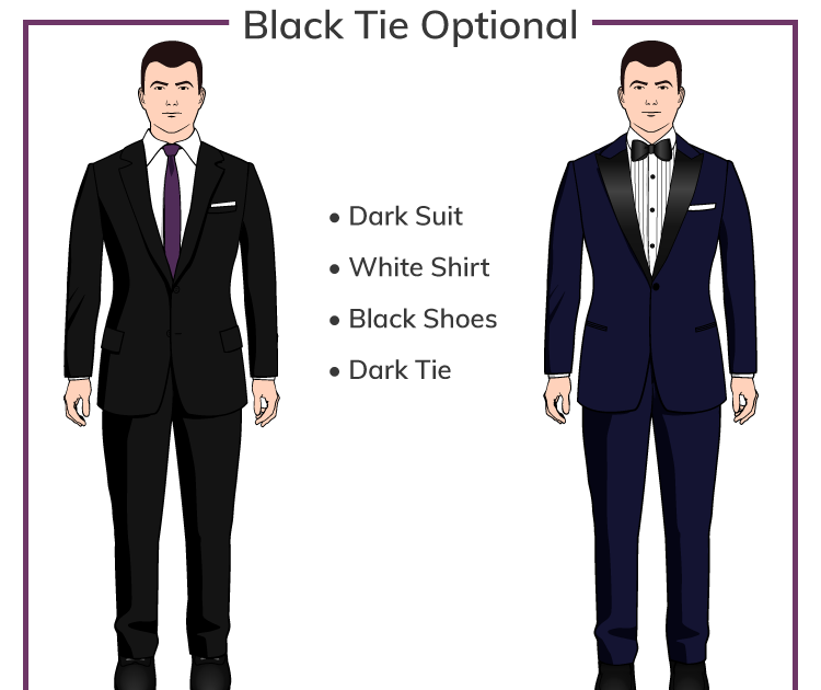 what is the difference between formal and black tie optional