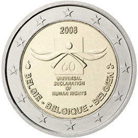 Face comemorativa da moeda de €2 Face comemorativa da moeda de €2