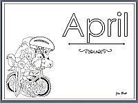 April printable coloring pages