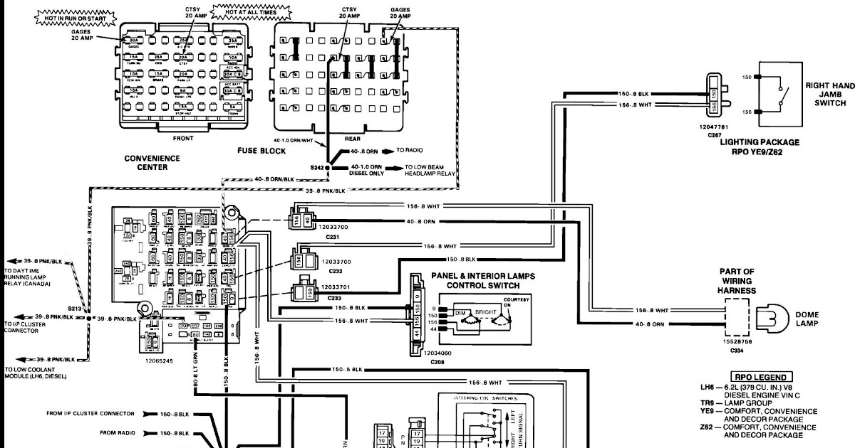 93 Chevy Truck Wiring Diagram - Wiring Diagram Networks