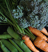 Vegetables harvested while looking like Margot Leadbetter