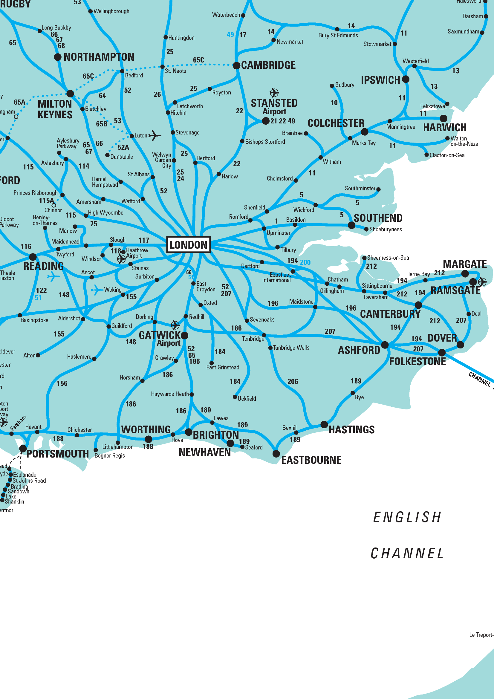 Train Map South East England Cyndiimenna