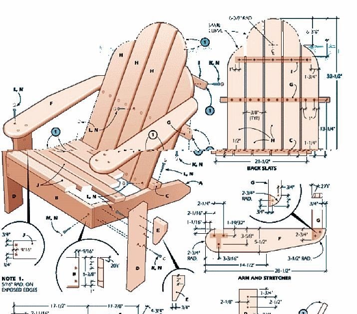 Adirondack chairs building instructions - James wood