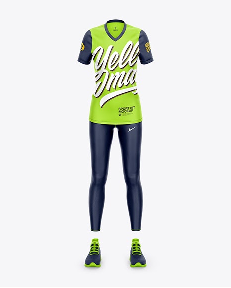 Download Women`s Sport Kit Front View Jersey Mockup PSD File 52.78 MB - Free PSD Mockups Smart Object and ...