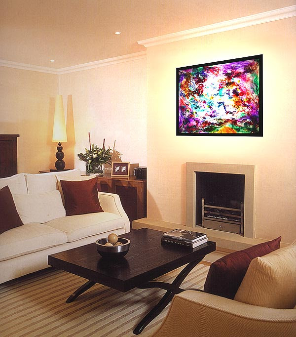 Interior design lighting ideas - Art Lights by UK textile artist