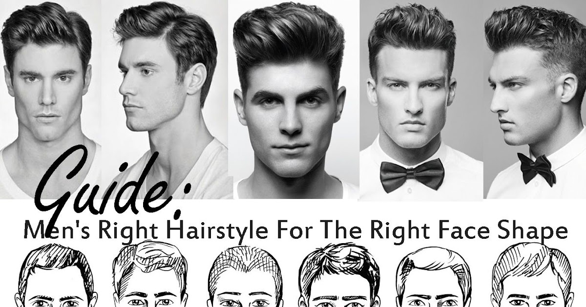 Mens Hairstyle Guide Face Shape - Surat Mig