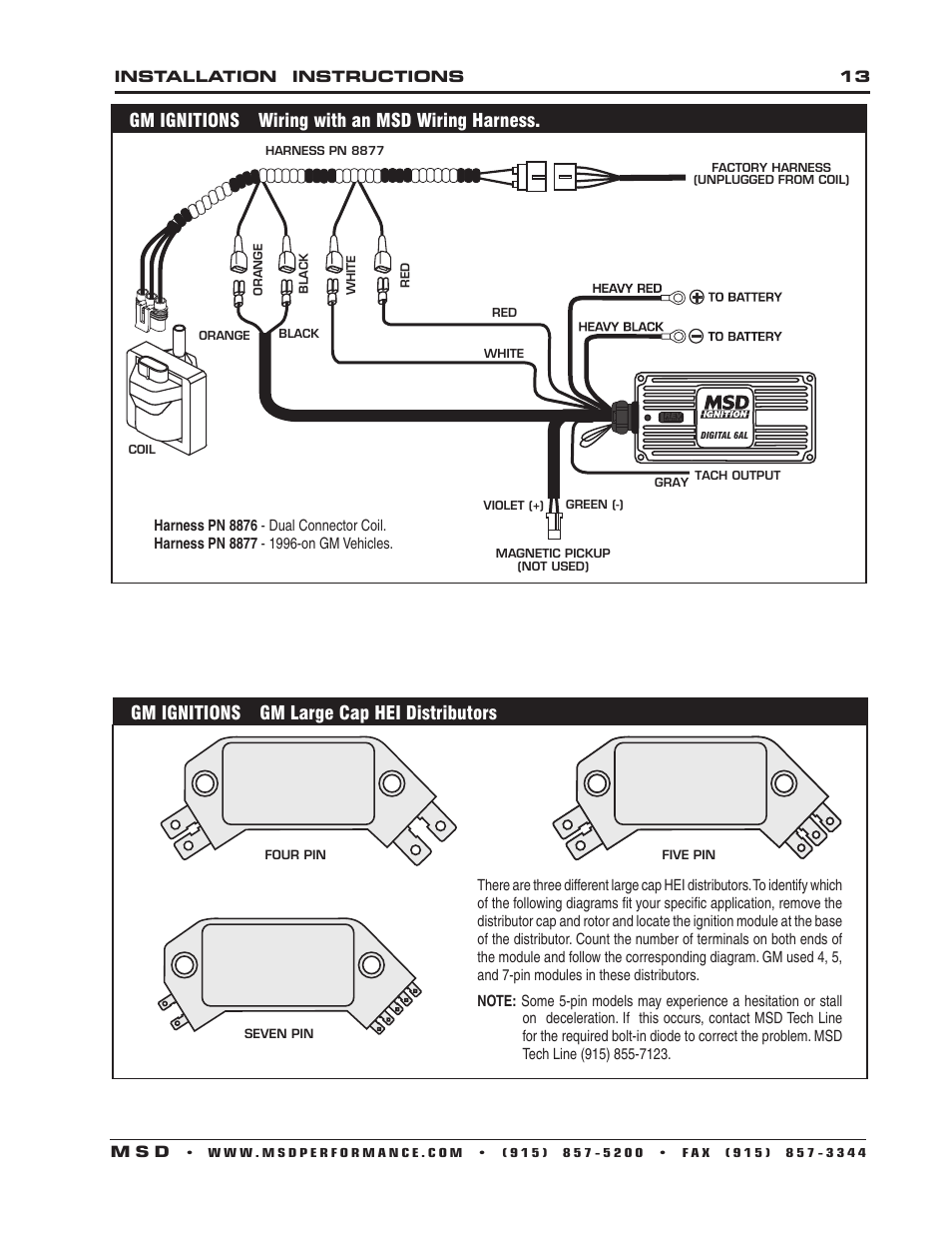 Wiring Diagram  30 Msd Hei Distributor Wiring Diagram