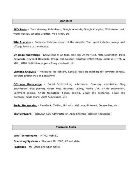 Vinay SEO Resume - Sr. Search Engine Optimizer and Website