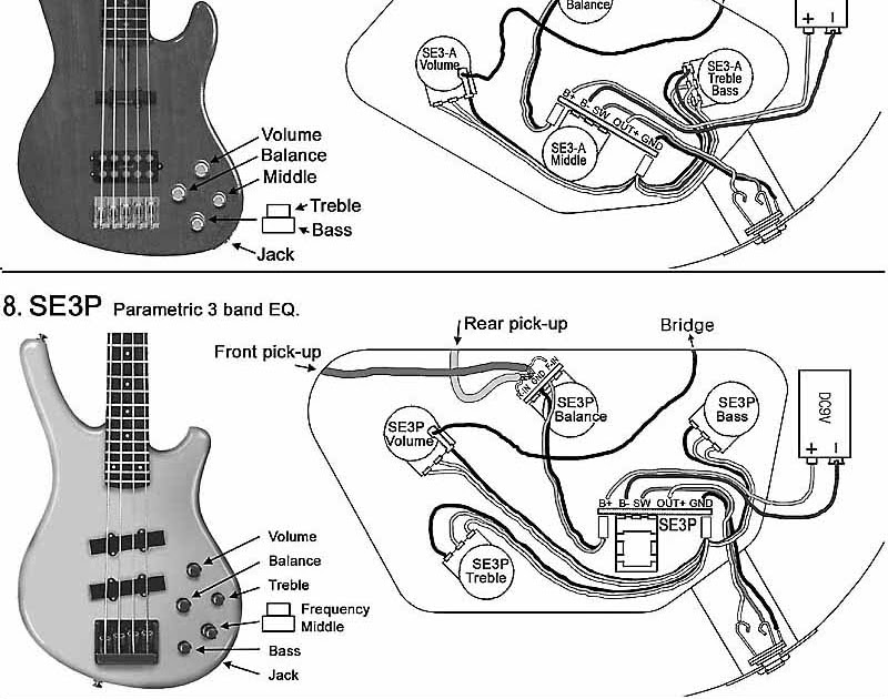 Wiring Diagram Active Bass Pickup