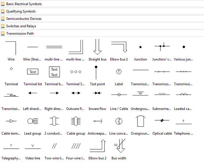 Schematic Diagram Symbols - Free Wiring Diagram Software Edrawmax