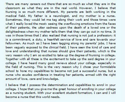 nurse practitioner admission essay examples