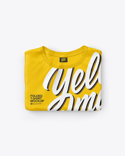 Download Folded T-Shirt Top View Jersey Mockup PSD File 116.75 MB