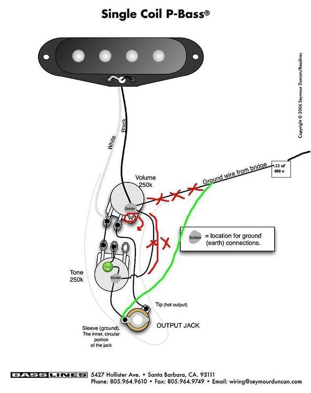 P Bass Wiring Diagram / DIAGRAM For A Guitar P Bass Wiring Diagram FULL