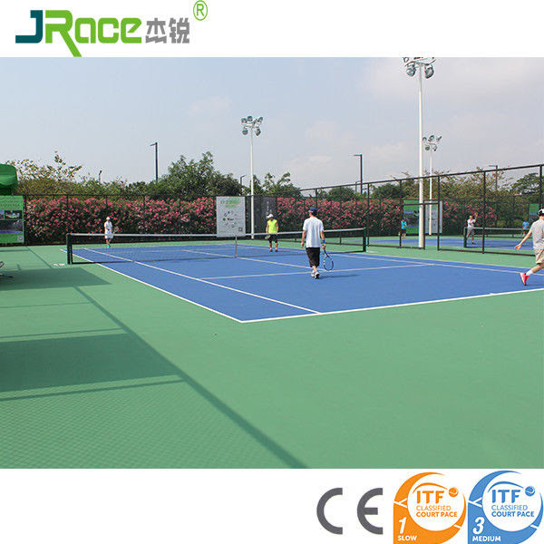 Environmental Material Outdoor Tennis Court Surfaces For School Backyard