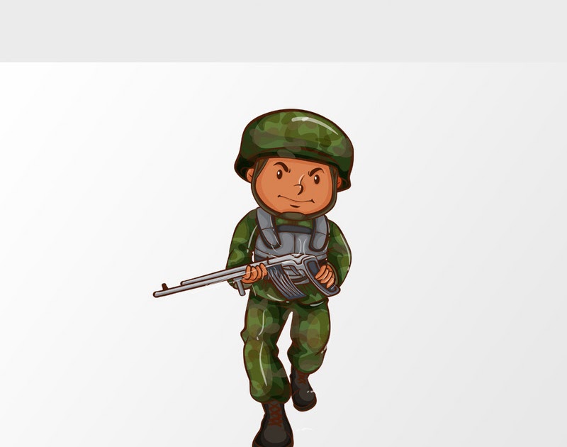 Gambar Askar Kartun - Contoh Kartun Lelaki Tentera Kartun Gambar Unduh