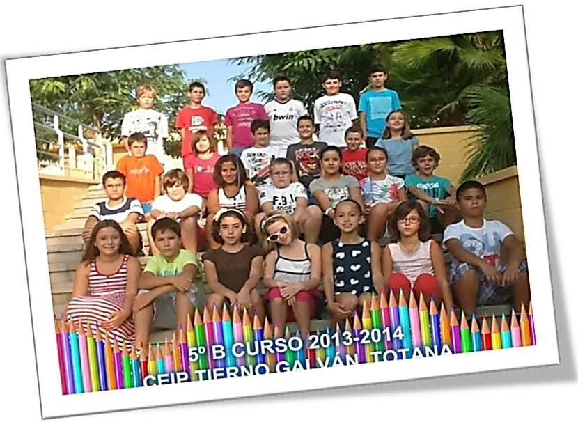 5º B Curso 2013-2014 5º B Curso 2013-2014