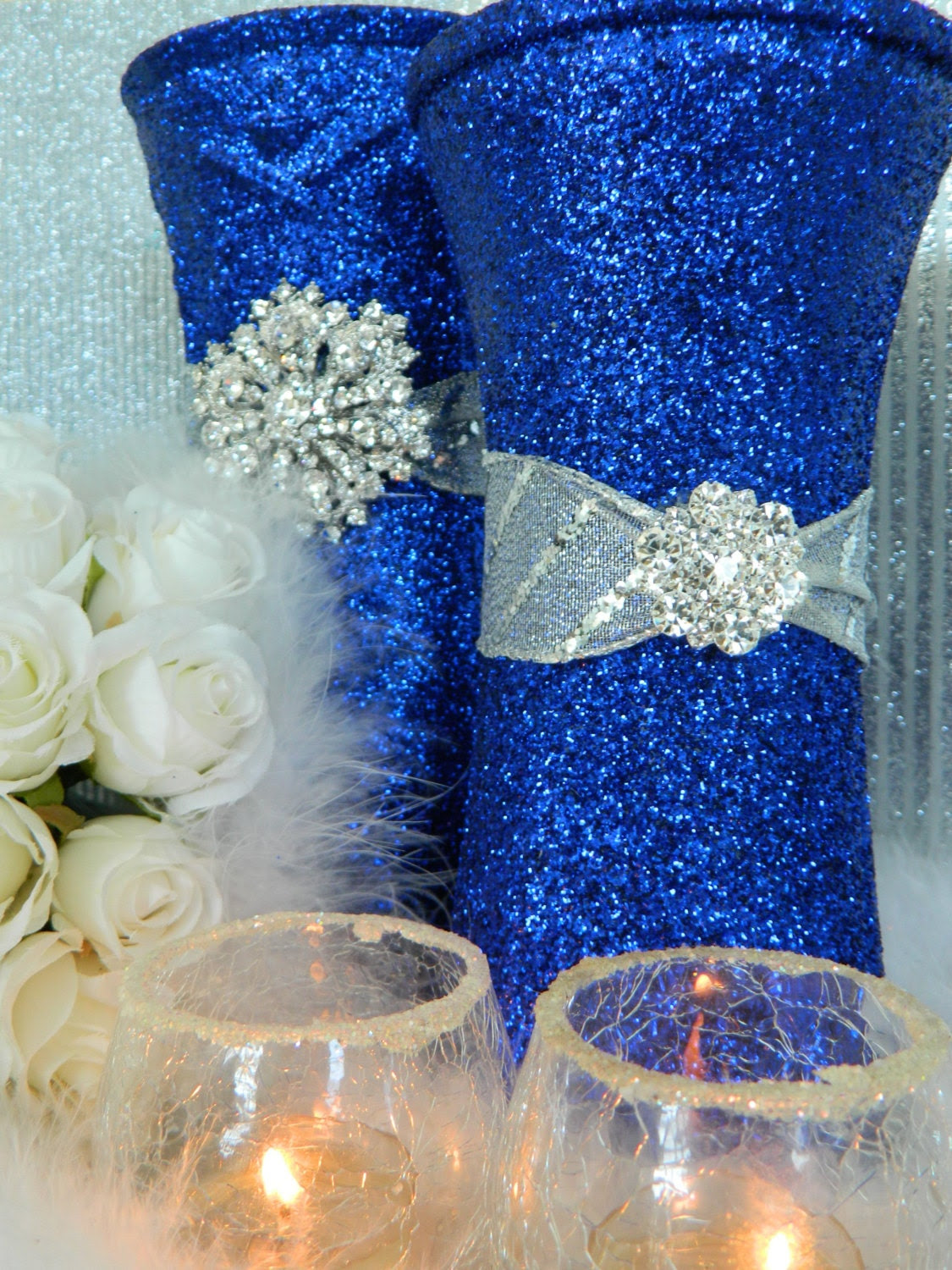 Cheap Garden Supplies Royal Blue Table Decorations Wedding