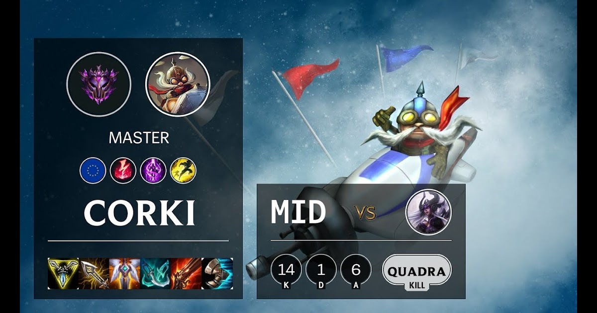 Op.gg Corki Mid / Top builds, runes, skill orders for corki based on
