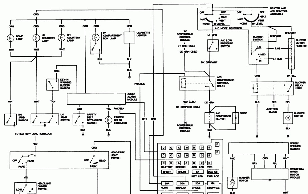 Chevy S10 Headlight Wiring Diagram : 2001 chevy s10 headlights