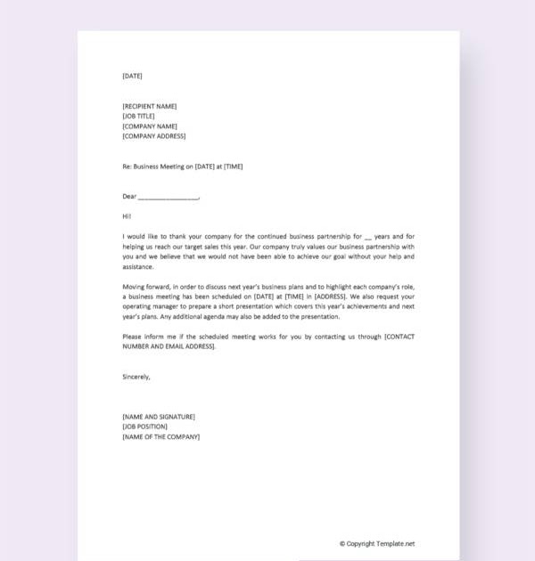 [View 30+] Sample Letter Invitation For A Meeting