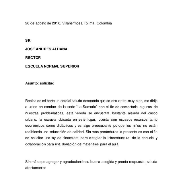 Carta De Solicitud Ayuda Economica - r Carta De