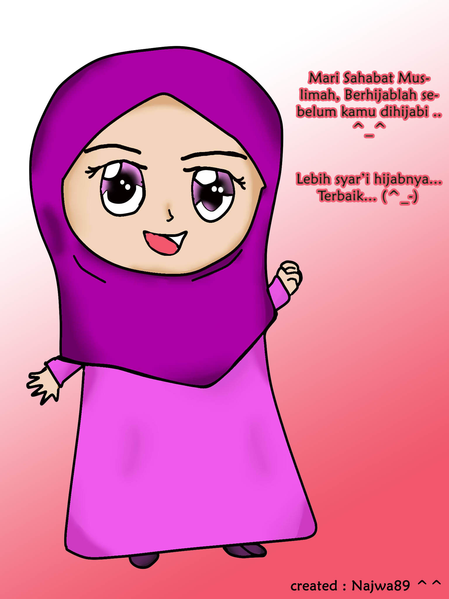 Gambar Kartun Muslimah Bersahabat 6 Orang - Gambar Barumu
