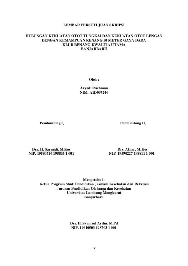 Skripsi Olahraga Pdf Ide Judul Skripsi Universitas
